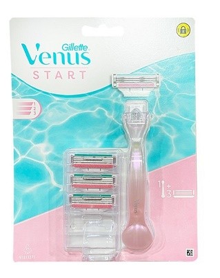 GILLETTE Venus Start strojek +3 náhrady - Kosmetika Pro ženy Péče o tělo Holení